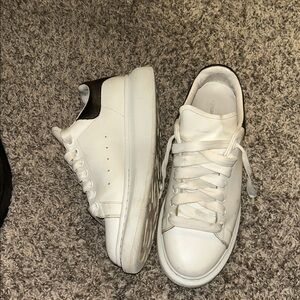 Alexander McQueen White and Black Sneakers